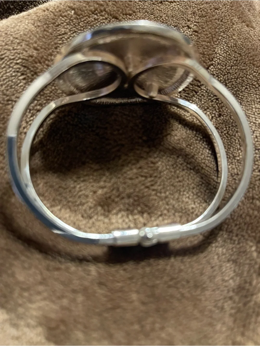 Silver Filigree Round Cuff Bracelet - Women's Accessories